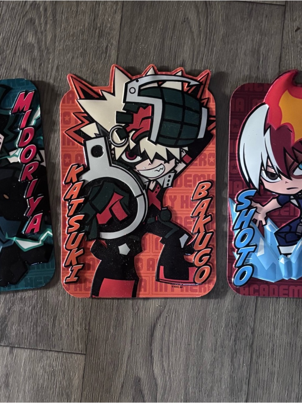 Katsuki Bakugo Anime Tin Sign - Red, Black, Cream